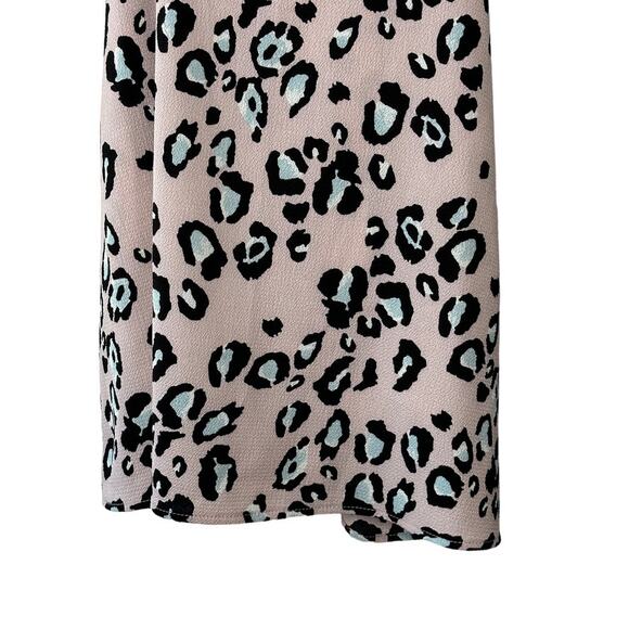 Newbury Kustom Purple & Blue Leopard Print Loose Racerback Tank Top Womens Small - Picture 6 of 8